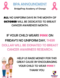 Breast Cancer Awareness Month BPA Announcement 